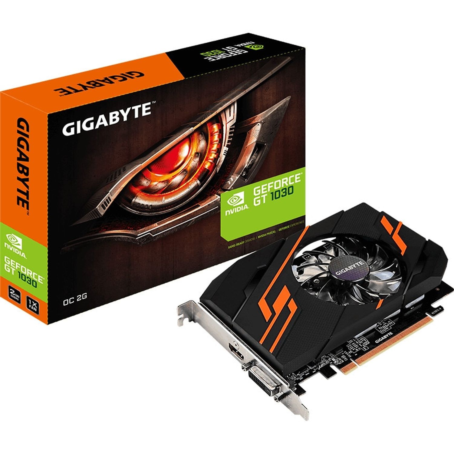 Placa video Gigabyte GeForce GT 1030 OC, 2GB GDDR5, 64-bit fotografia produsului View 4 L