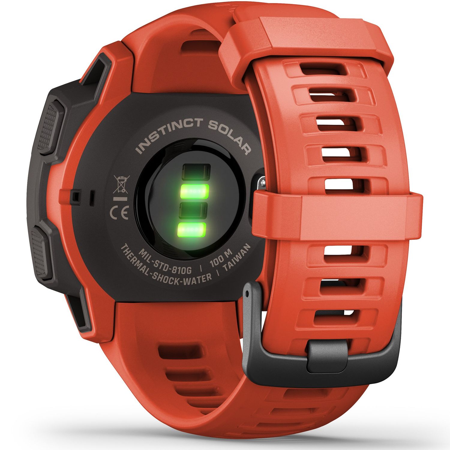 Smartwatch Garmin Instinct Solar, GPS, Flame Red fotografia produsului View 6 L