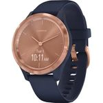 Smartwatch Garmin Vivomove 3S, Auriu, Blue fotografia produsului