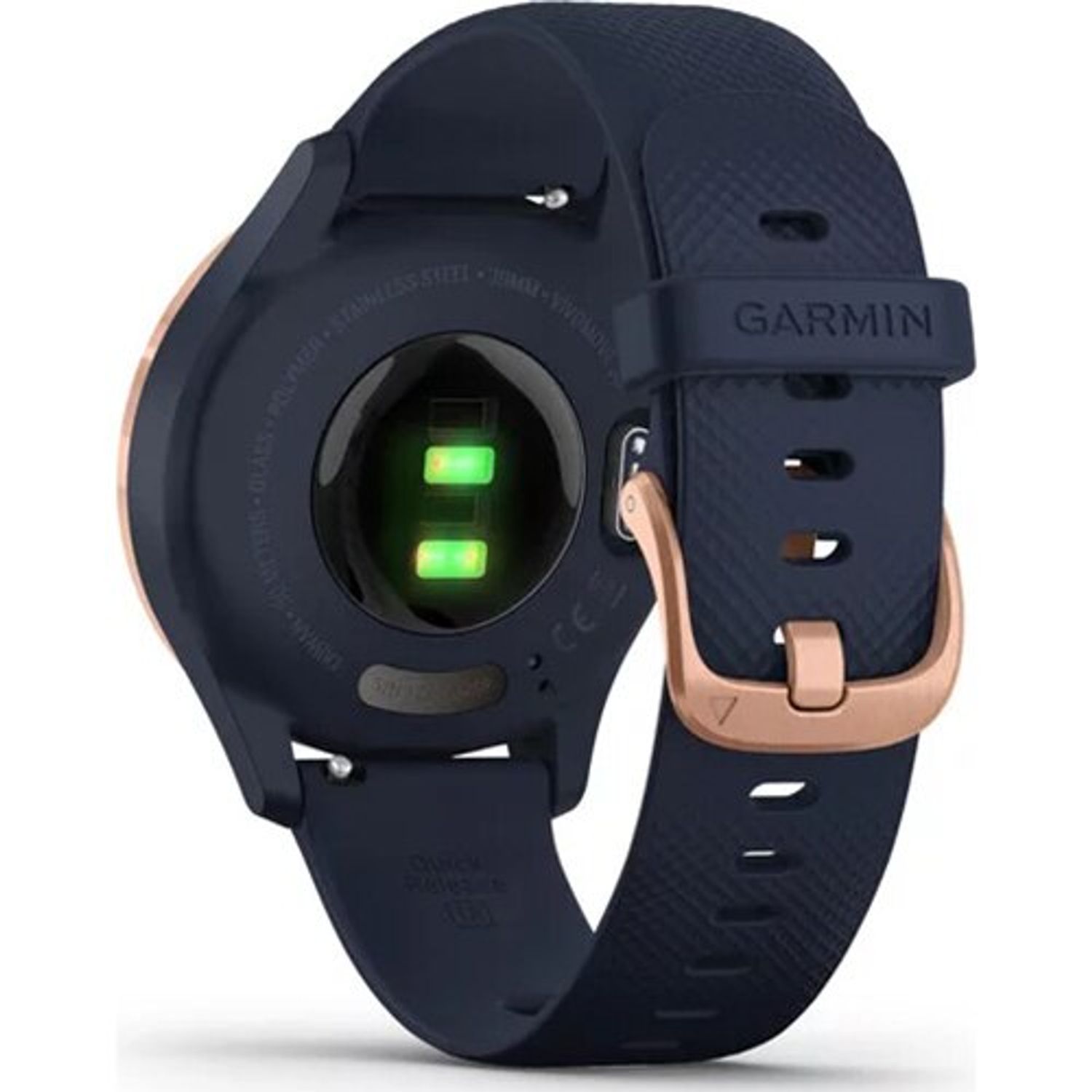 Smartwatch Garmin Vivomove 3S, Auriu, Blue fotografia produsului View 4 L