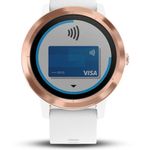 Smartwatch Garmin Vivoactive 3, HR, GPS, Rose, Silicone White fotografia produsului View 4 S