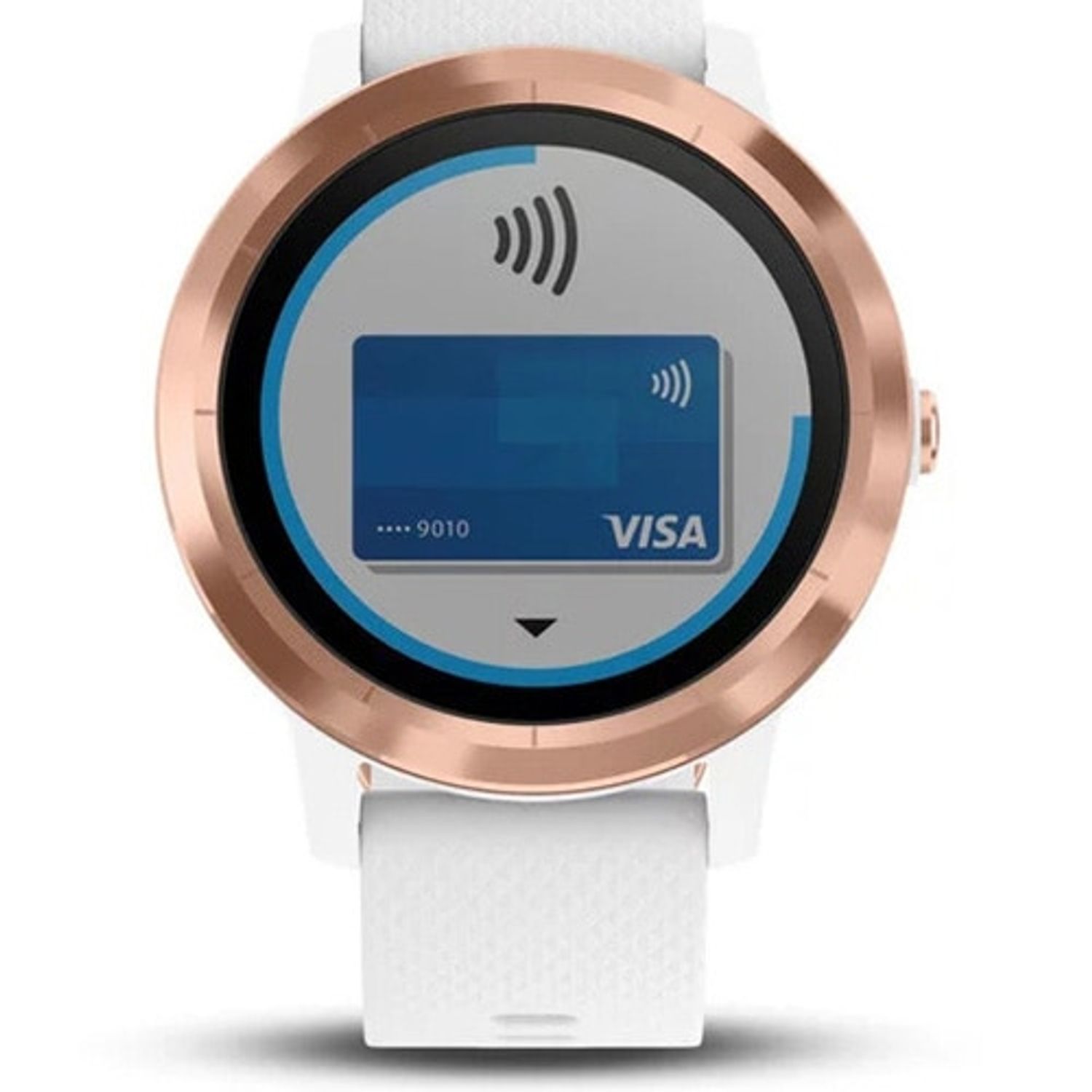 Smartwatch Garmin Vivoactive 3, HR, GPS, Rose, Silicone White fotografia produsului View 4 L
