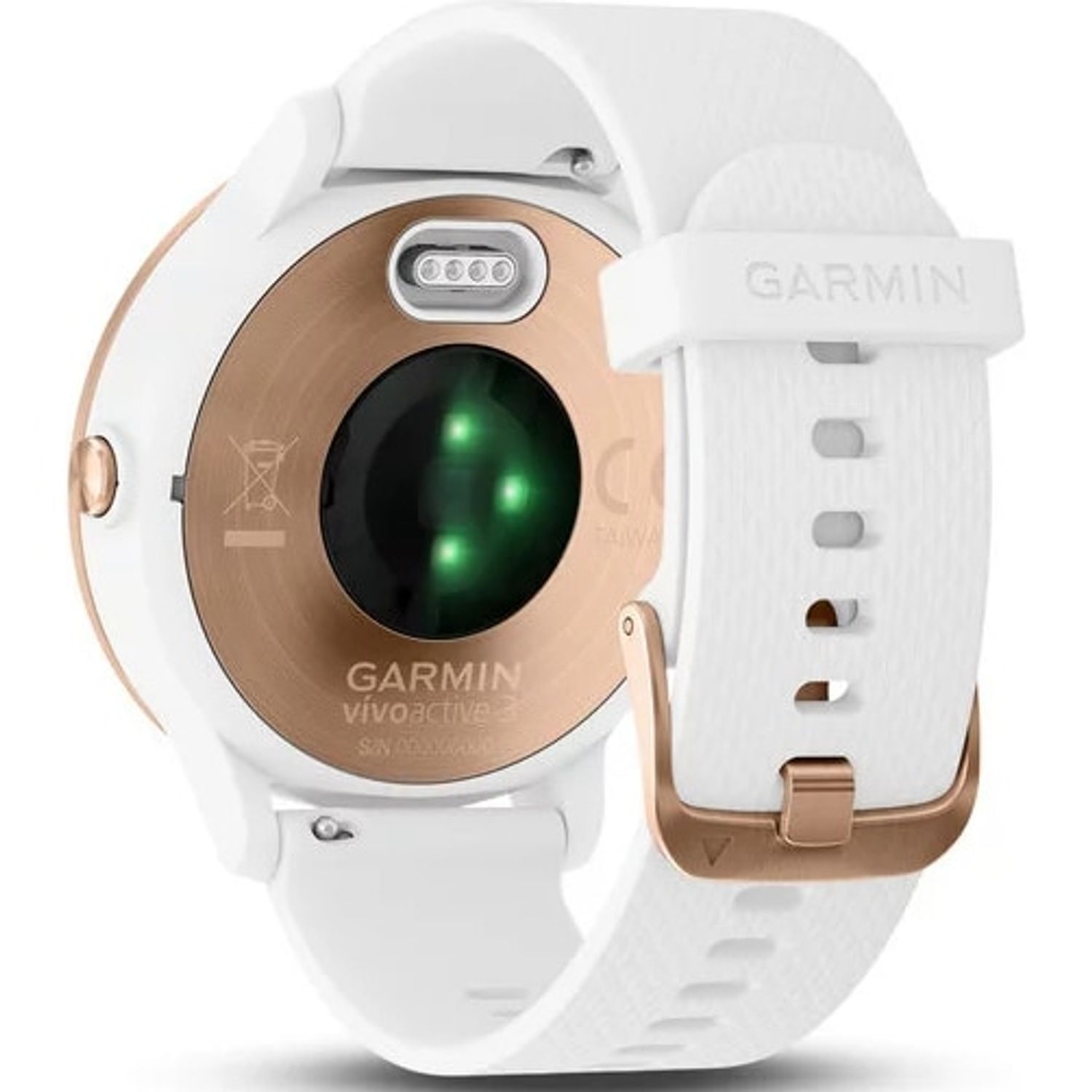 Smartwatch Garmin Vivoactive 3, HR, GPS, Rose, Silicone White fotografia produsului View 2 L