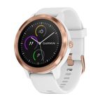 Smartwatch Garmin Vivoactive 3, HR, GPS, Rose, Silicone White fotografia produsului