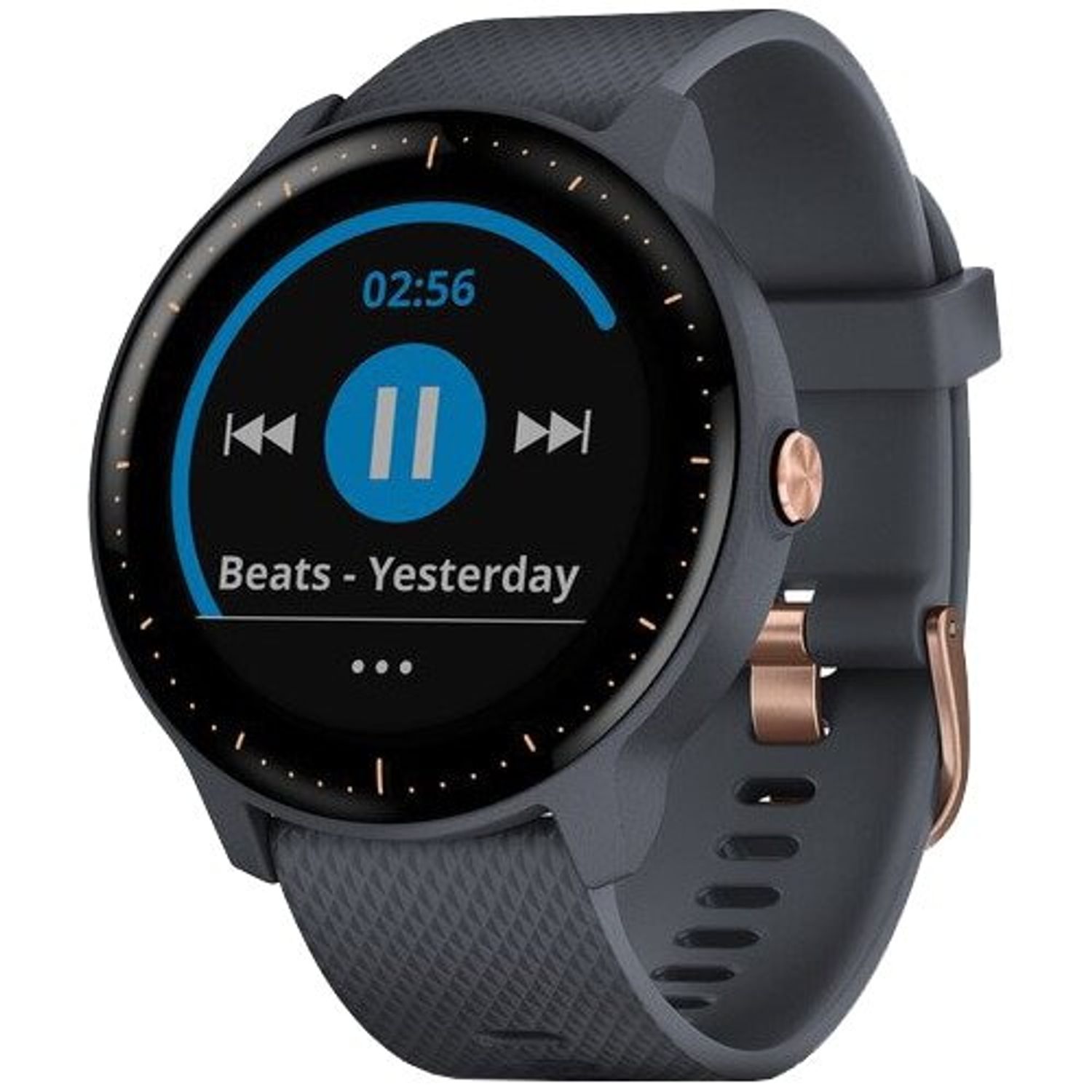 Smartwatch Garmin Vivoactive 3 Music, HR, GPS, Blue/Rose Gold fotografia produsului