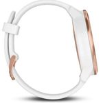 Smartwatch Garmin Vivoactive 3, HR, GPS, Rose, Silicone White fotografia produsului View 6 S