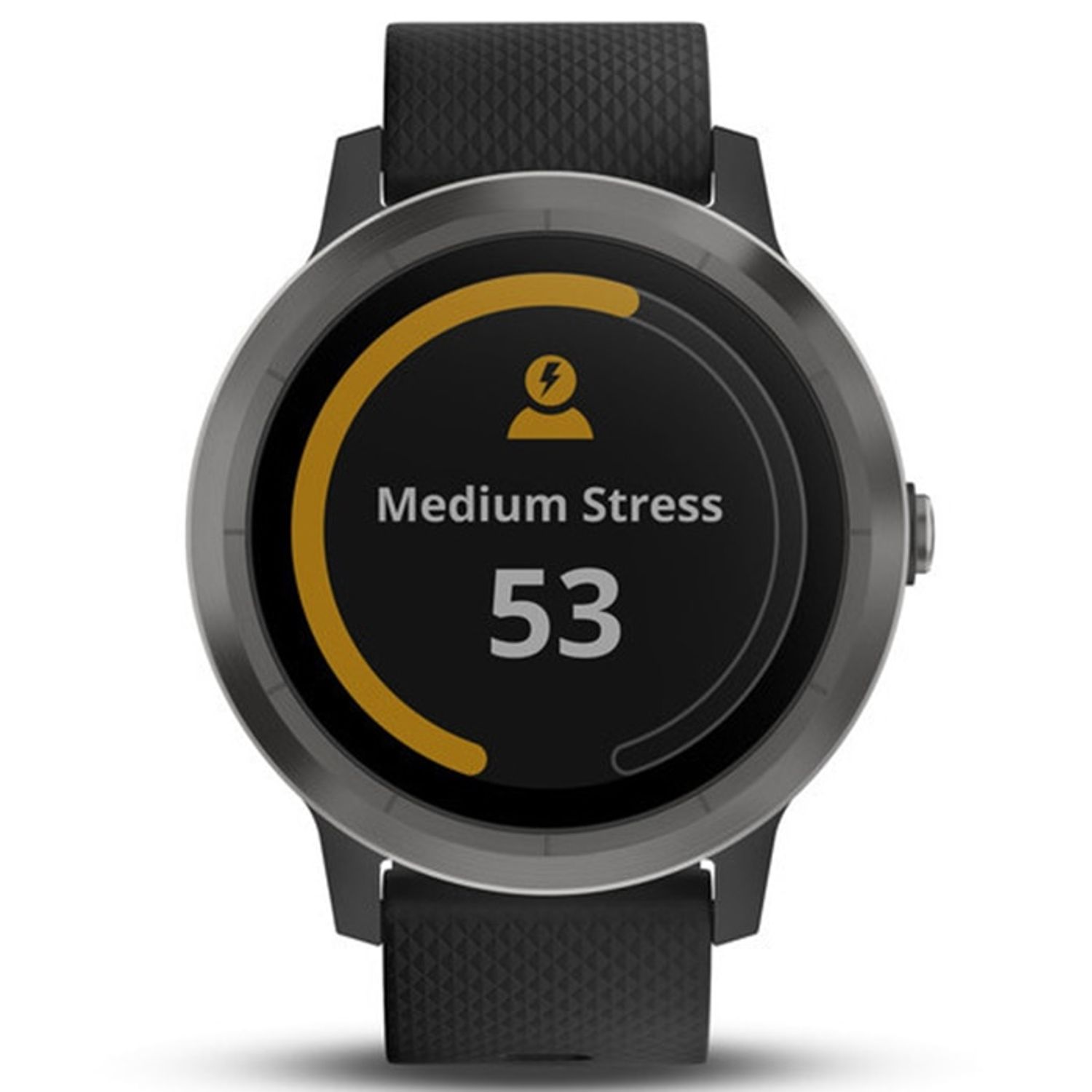 Smartwatch Garmin Vivoactive 3, HR, GPS, Slate, Silicone Black fotografia produsului View 7 L