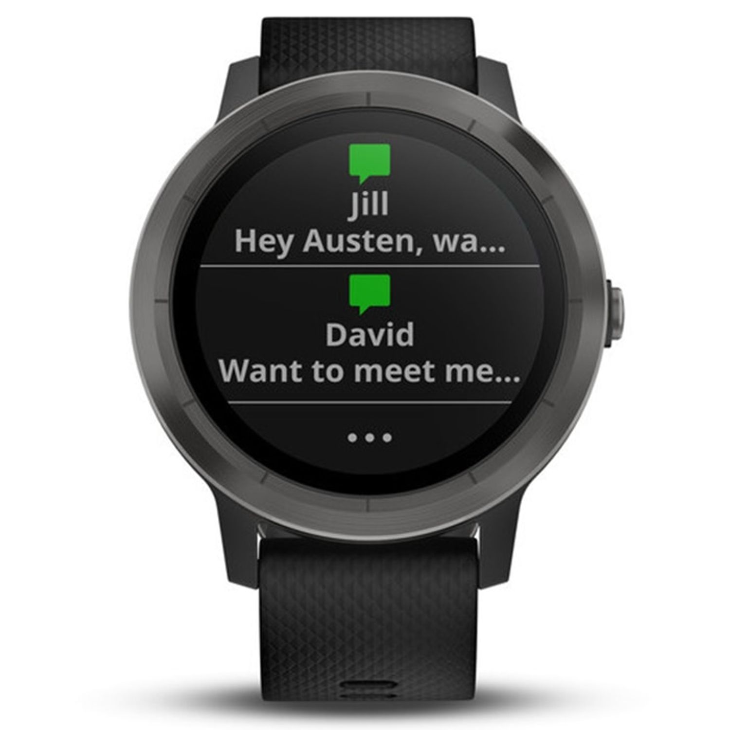 Smartwatch Garmin Vivoactive 3, HR, GPS, Slate, Silicone Black fotografia produsului View 9 L