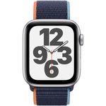 Apple Watch SE, GPS, Cellular, Carcasa Silver Aluminium 44mm, Deep Navy Sport Loop fotografia produsului View 2 S