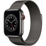 Apple Watch 6, GPS, Cellular, Carcasa Graphite Stainless Steel 40mm, Graphite Milanese Loop fotografia produsului