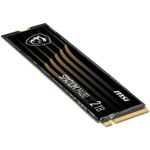 Solid-State Drive (SSD) MSI Spatium M480 Gen4, 2TB, NVMe, M2 fotografia produsului View 4 S