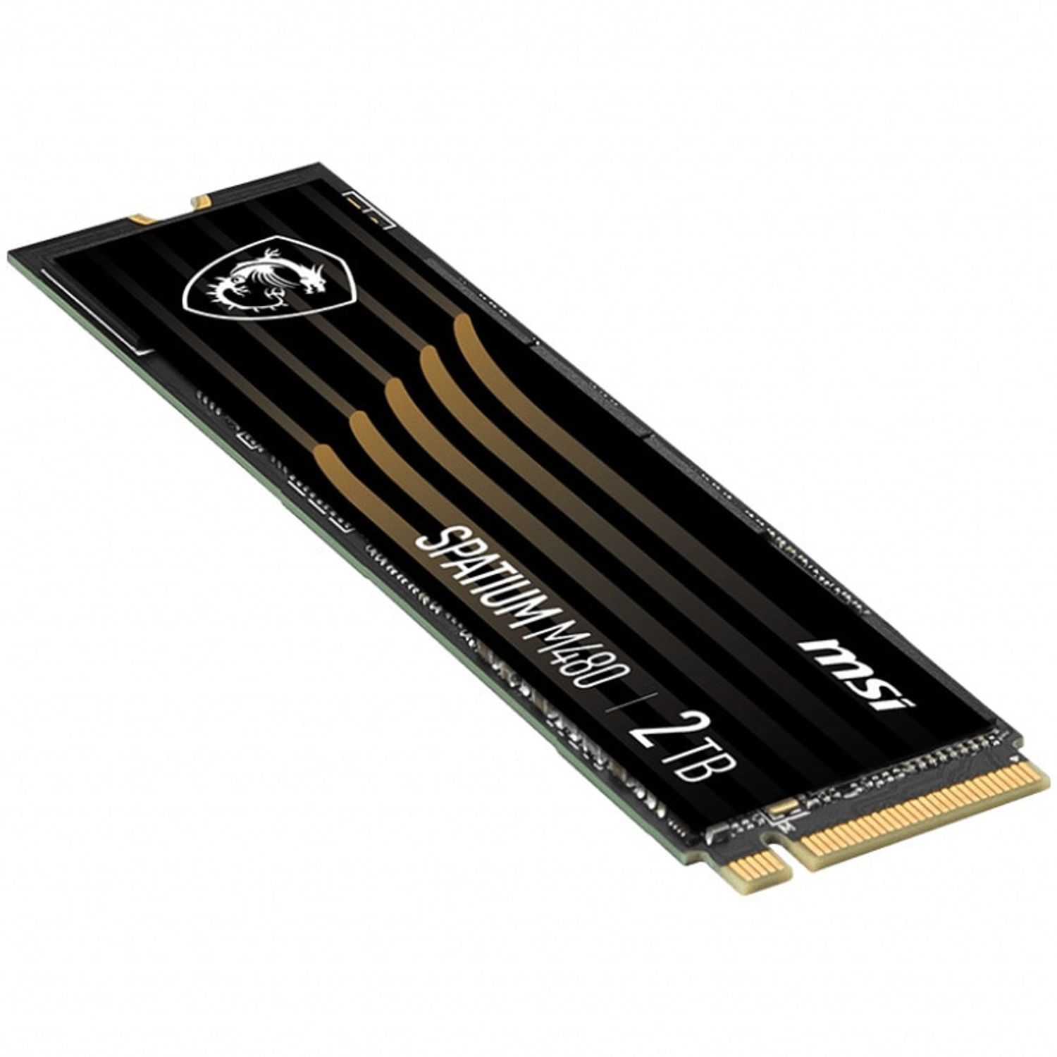 Solid-State Drive (SSD) MSI Spatium M480 Gen4, 2TB, NVMe, M2 fotografia produsului View 4 L