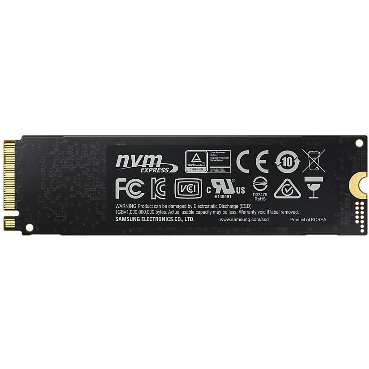 Solid-State Drive (SSD) Samsung 970 Pro, 1TB, NVMe, M2 fotografia produsului View 4 L