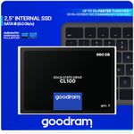 Solid-State Drive (SSD) GoodRam CL100 Gen3, 960GB, 25", SATA III fotografia produsului View 7 S