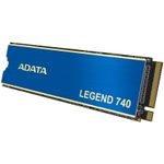 Solid-State Drive (SSD) ADATA Legend 740, 250GB, NVMe, M2 fotografia produsului View 5 S