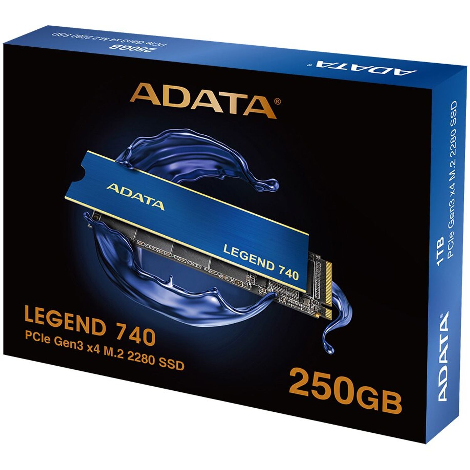 Solid-State Drive (SSD) ADATA Legend 740, 250GB, NVMe, M2 fotografia produsului View 7 L