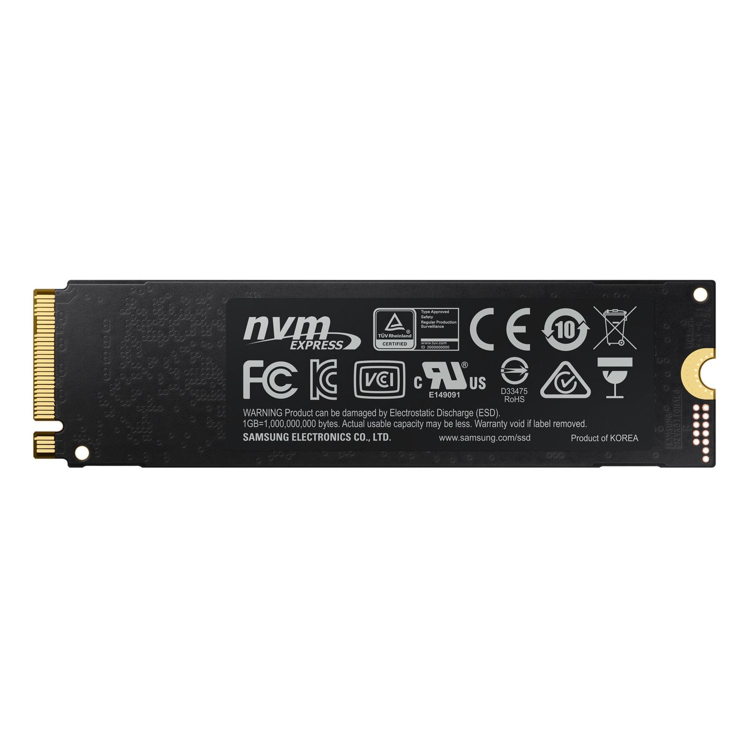 Solid-State Drive (SSD) Samsung 970 Evo, 500GB, PCI Express, M2 fotografia produsului View 4 L