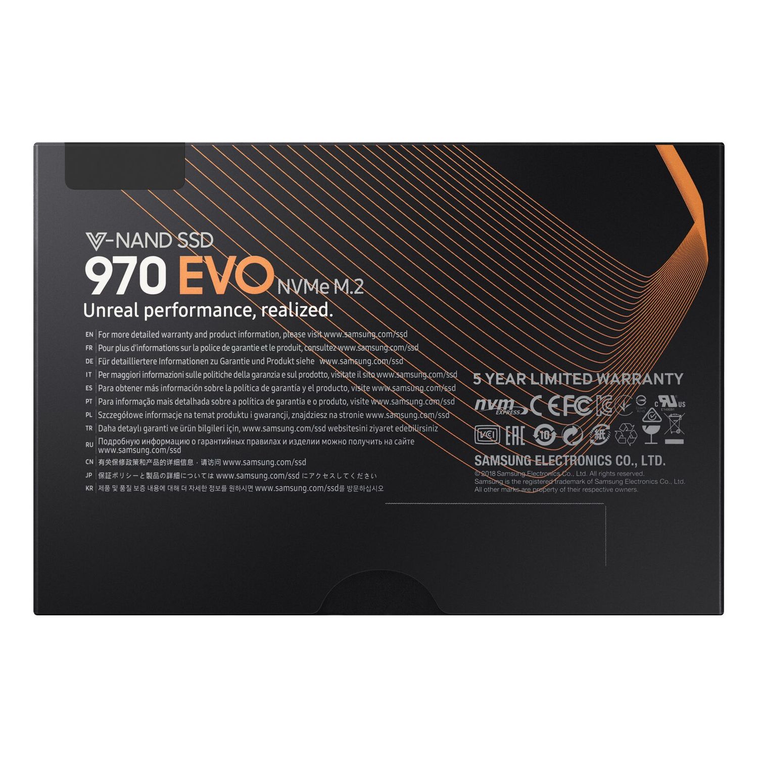 Solid-State Drive (SSD) Samsung 970 Evo, 500GB, PCI Express, M2 fotografia produsului View 6 L
