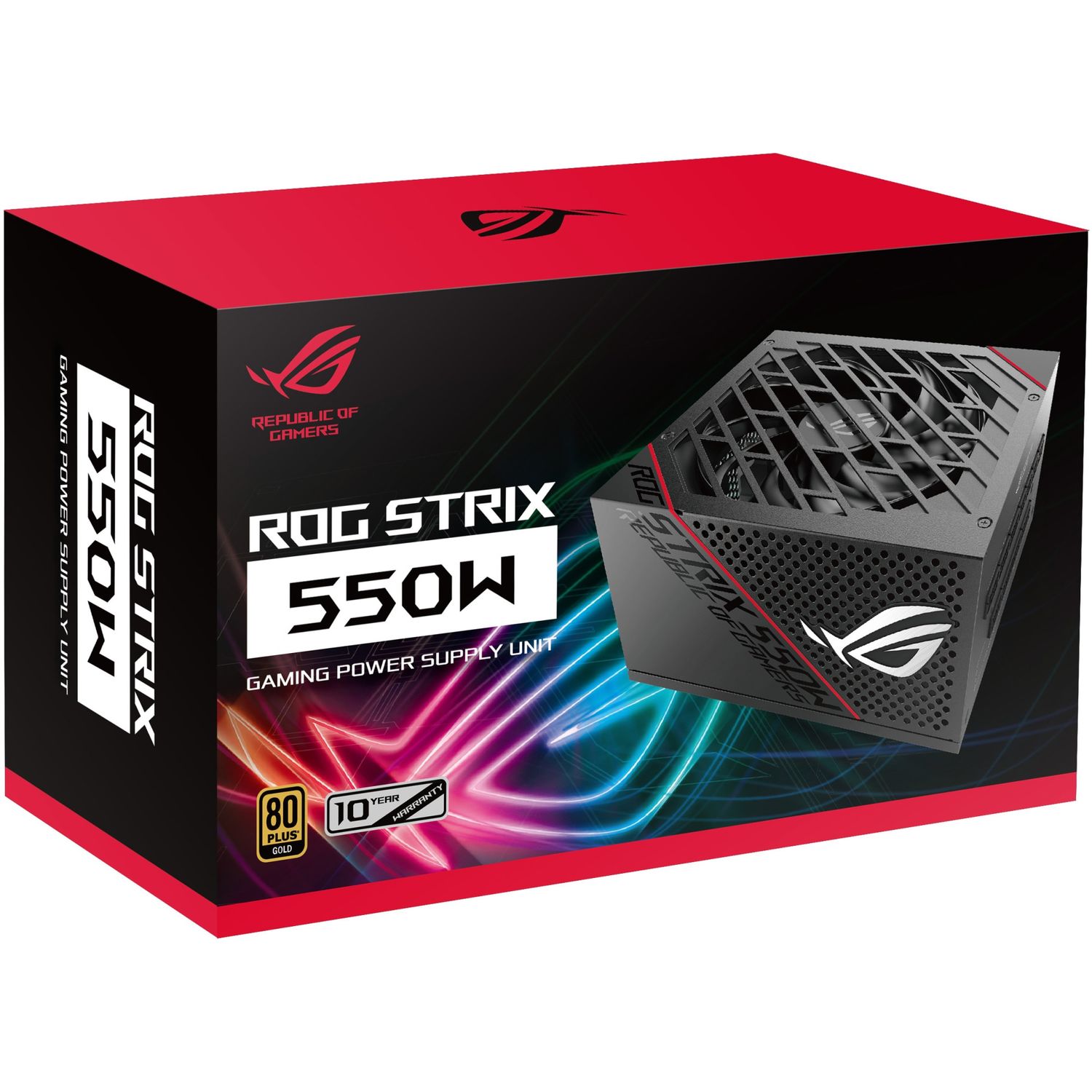 Sursa Asus ROG Strix, 80 Plus Gold, 550W, Fully Modular fotografia produsului View 2 L