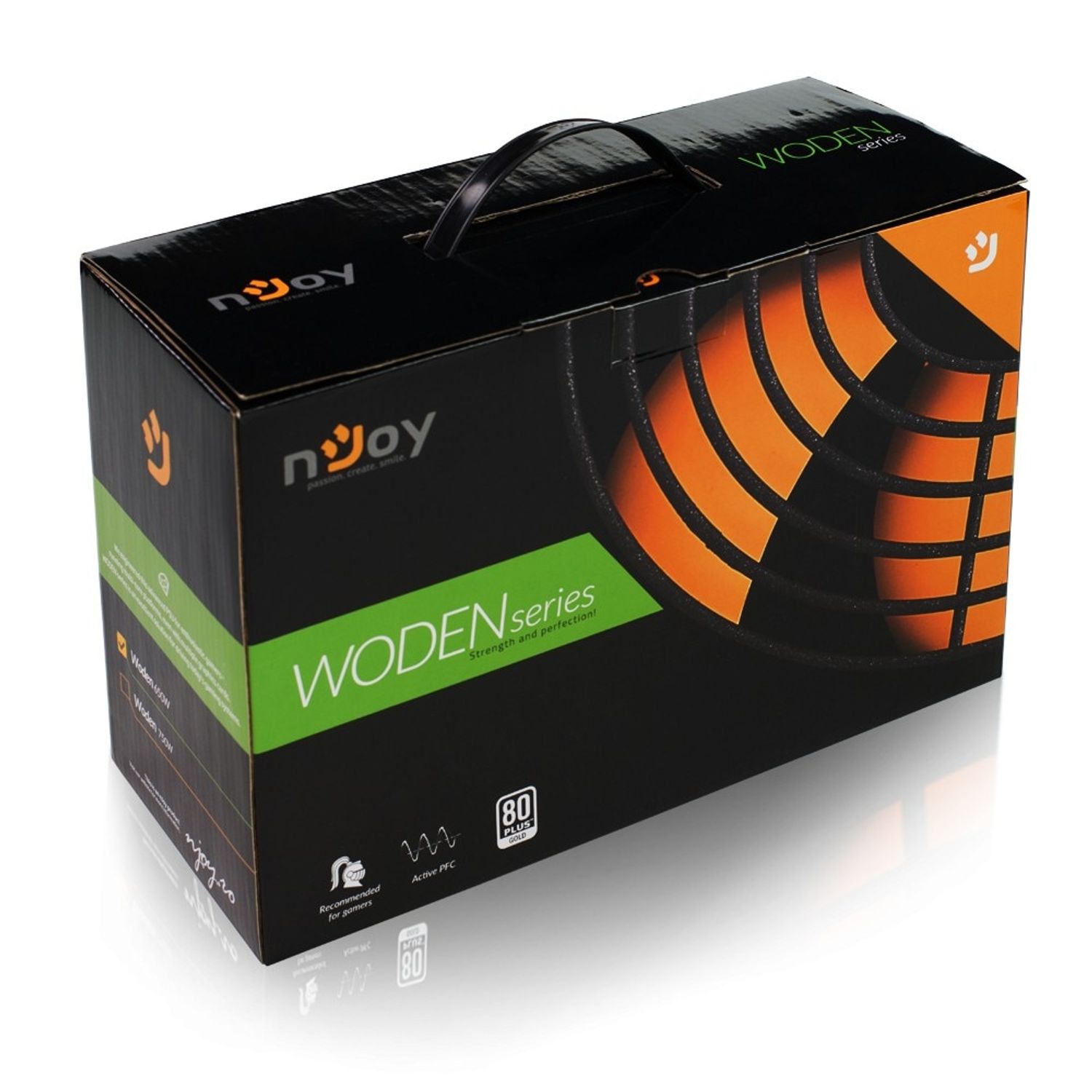 Sursa nJoy Woden 650, 650W Real Power, PFC Activ, 80 Plus Gold fotografia produsului View 6 L