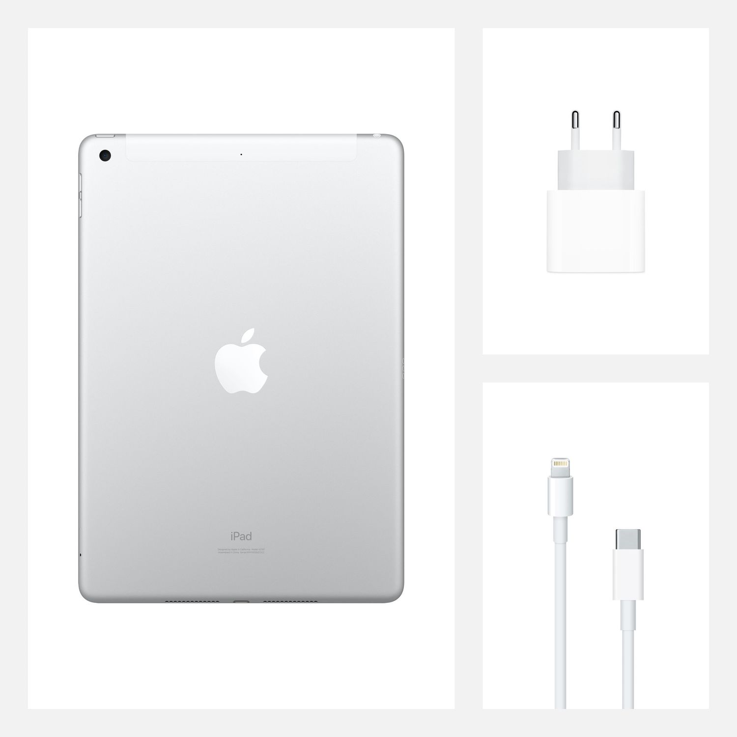 Apple iPad 8 (2020), 102", 128GB, Cellular, Silver fotografia produsului View 6 L