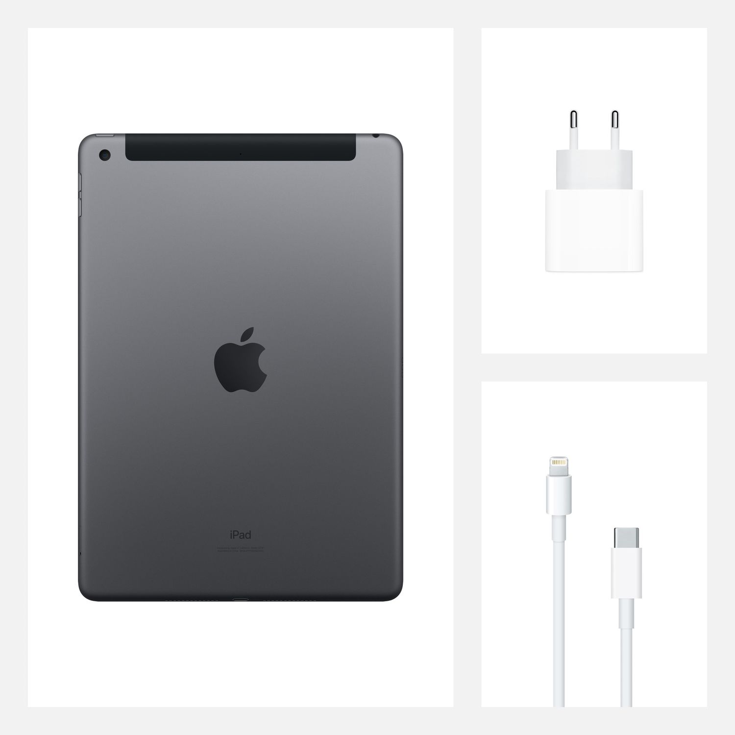 Apple iPad 8 (2020), 102", 128GB, Cellular, Space Grey fotografia produsului View 4 L