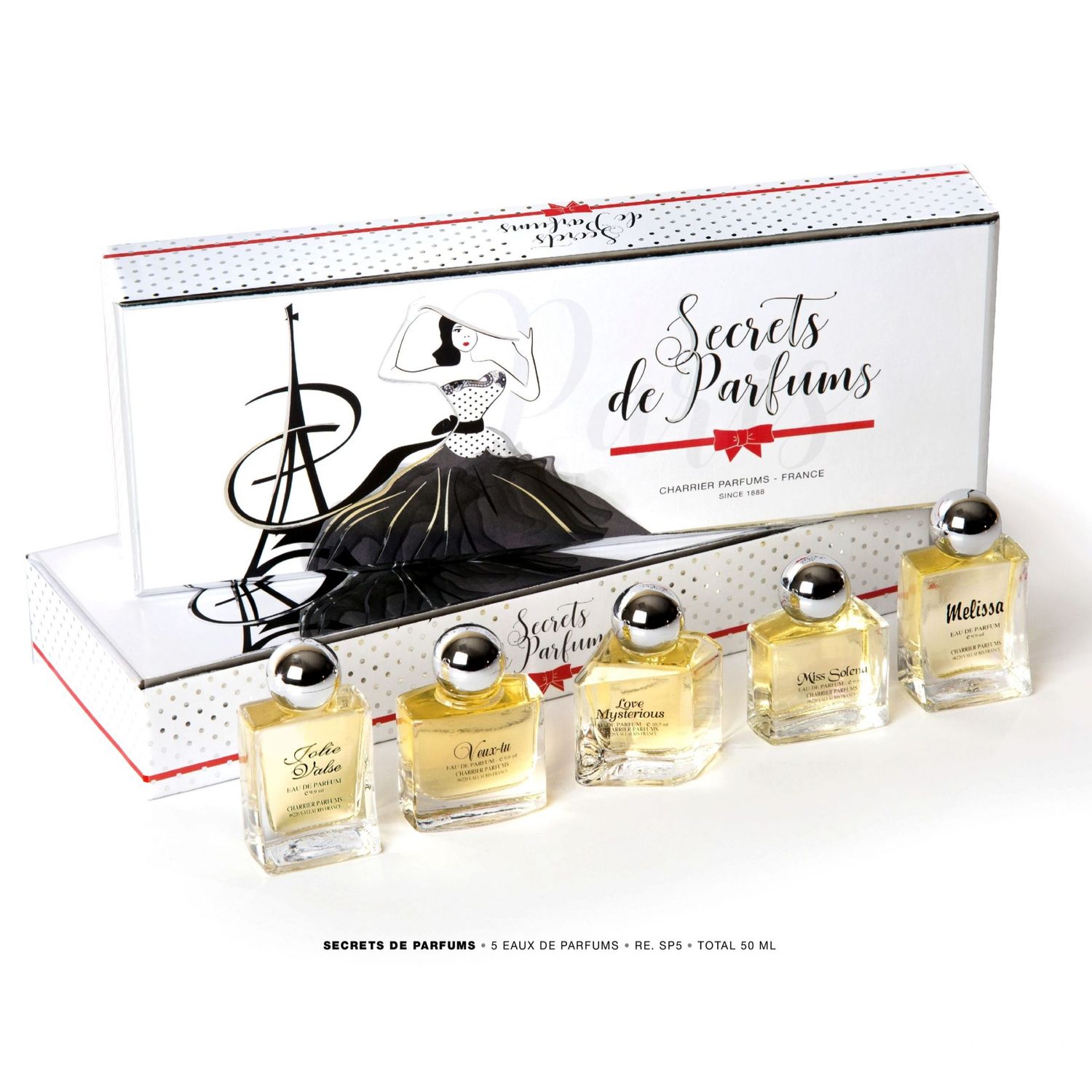Set Cadou Charrier Parfums "Secrets de Parfums", 5 esente, apa de parfum fotografia produsului