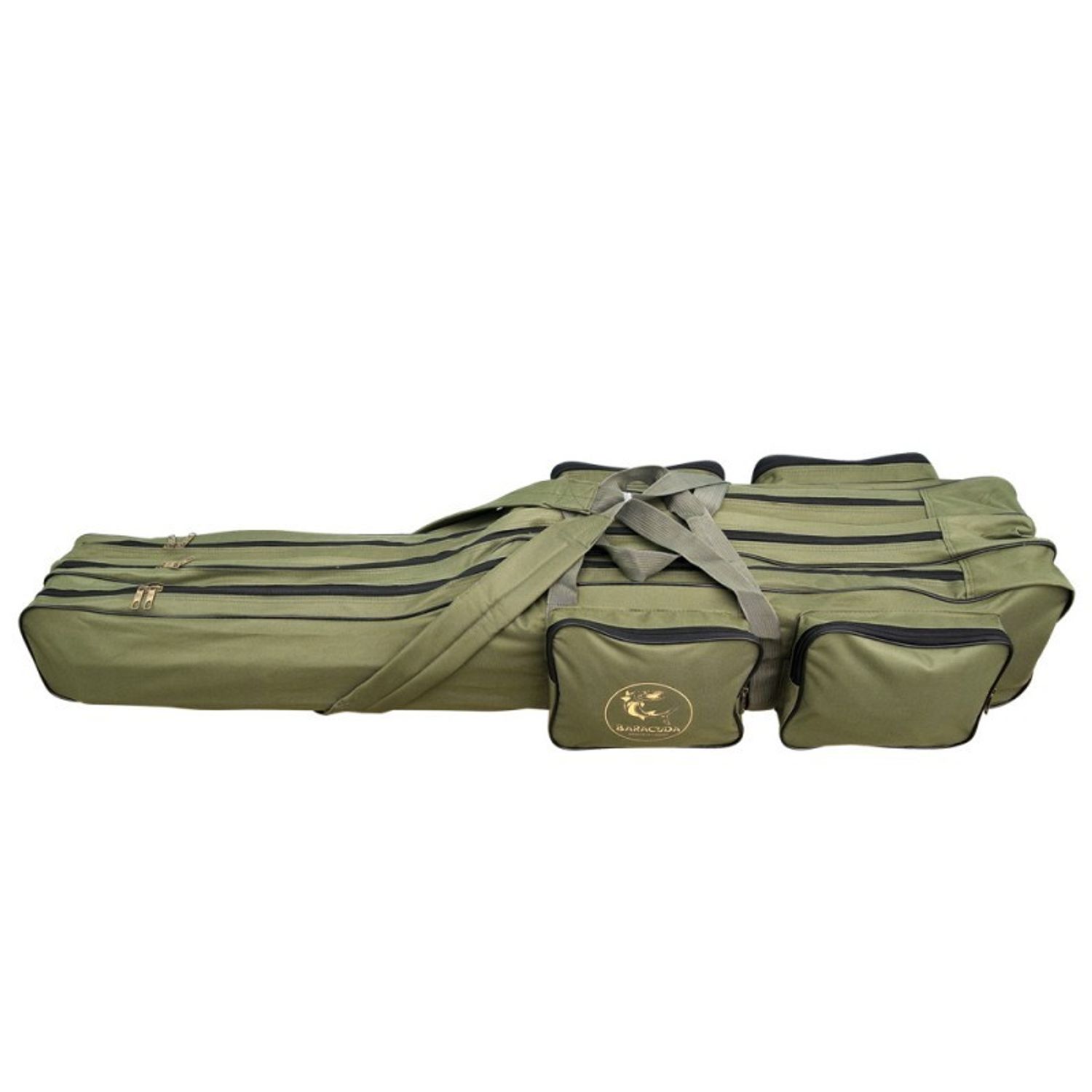 Geanta lansete 3 compartimente Baracuda B32 130 cm, verde fotografia produsului