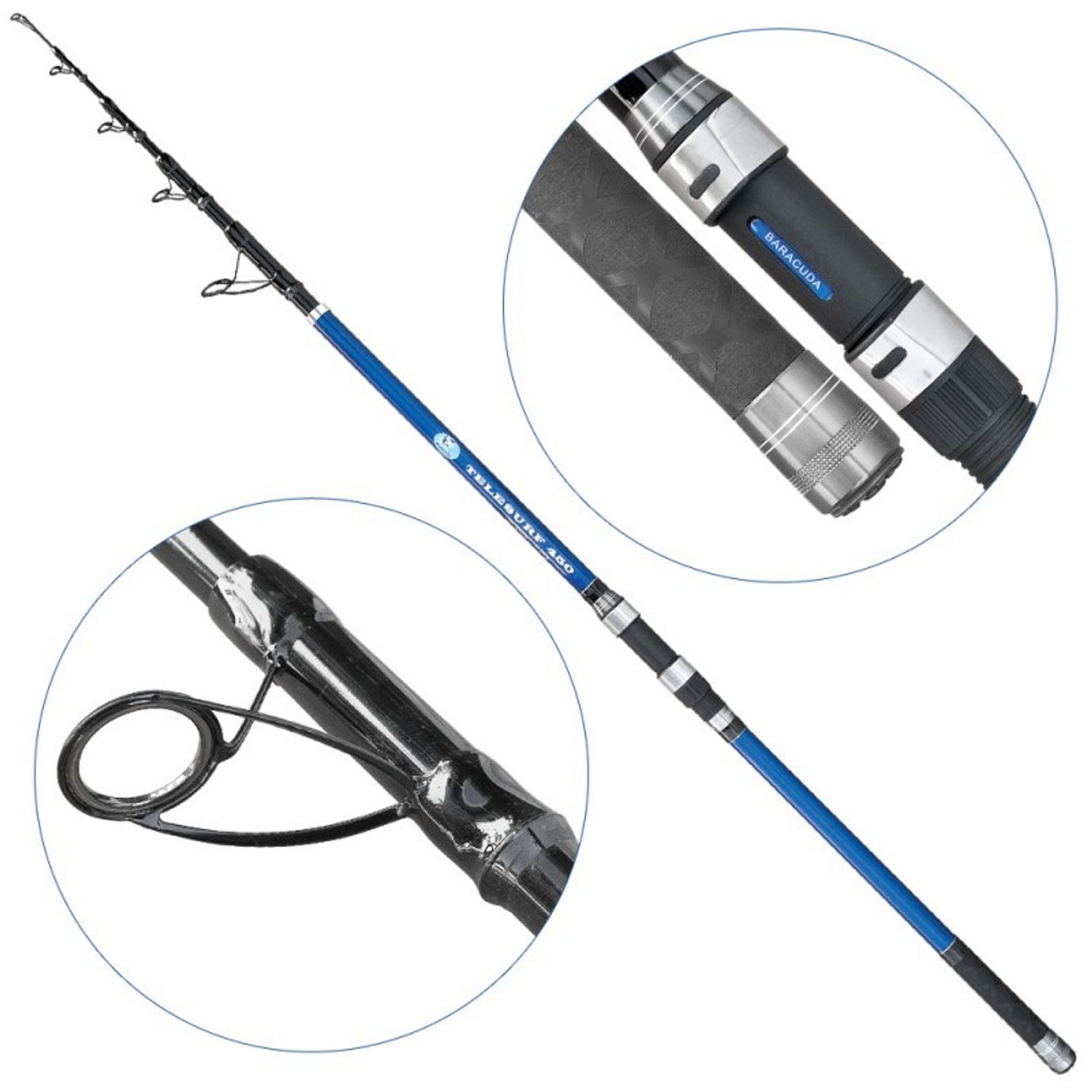 Lanseta fibra de carbon Baracuda Telesurf Lungime 4,5m fotografia produsului View 2 L