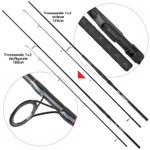 Lanseta crap din carbon Baracuda Strong de 3 m, 2 segmente, putere aruncare 3 LBS fotografia produsului View 3 S