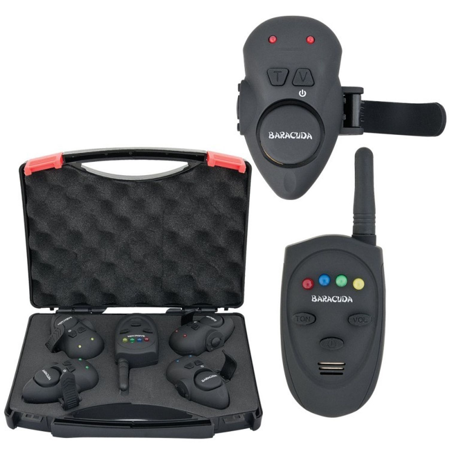 Set avertizoare wireless Baracuda SG-V1 + receptor, 4 buc/set, negru fotografia produsului View 3 L