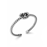 Inel Argint 925 placat cu rodiu - Rope fotografia produsului