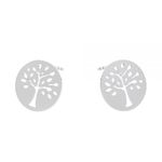 Cercei Argint 925 placat cu rodiu Tree 12mm Surub fotografia produsului