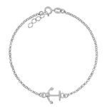 Bratara Pentru Picior Argint 925 Anchor Charm fotografia produsului