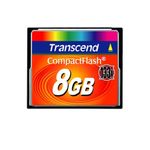 Card Transcend CF, 8 GB, Rata Transfer 133x, Negru fotografia produsului