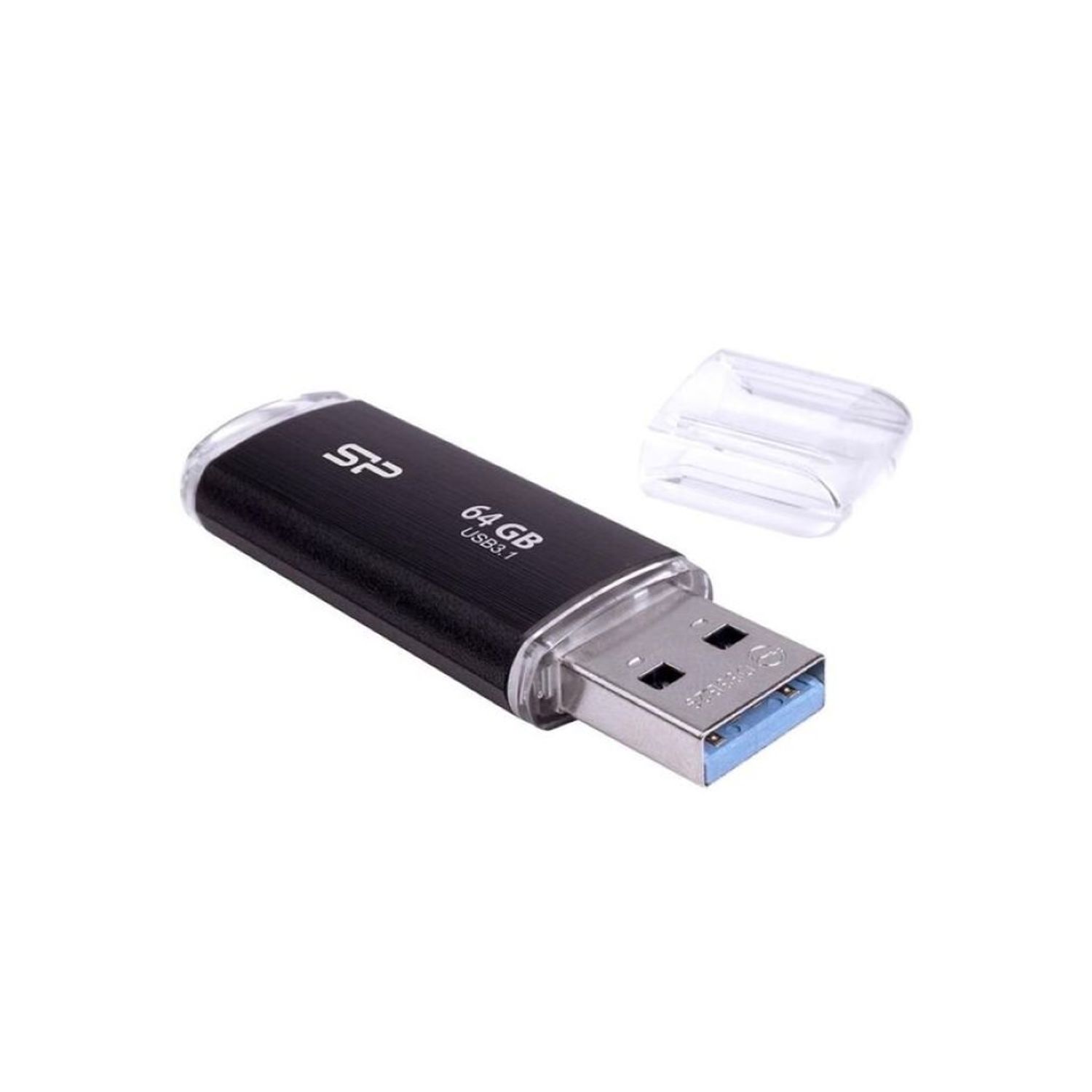 Stick USB Silicon Power Blaze B02, 64 GB, USB 3.1, Negru fotografia produsului
