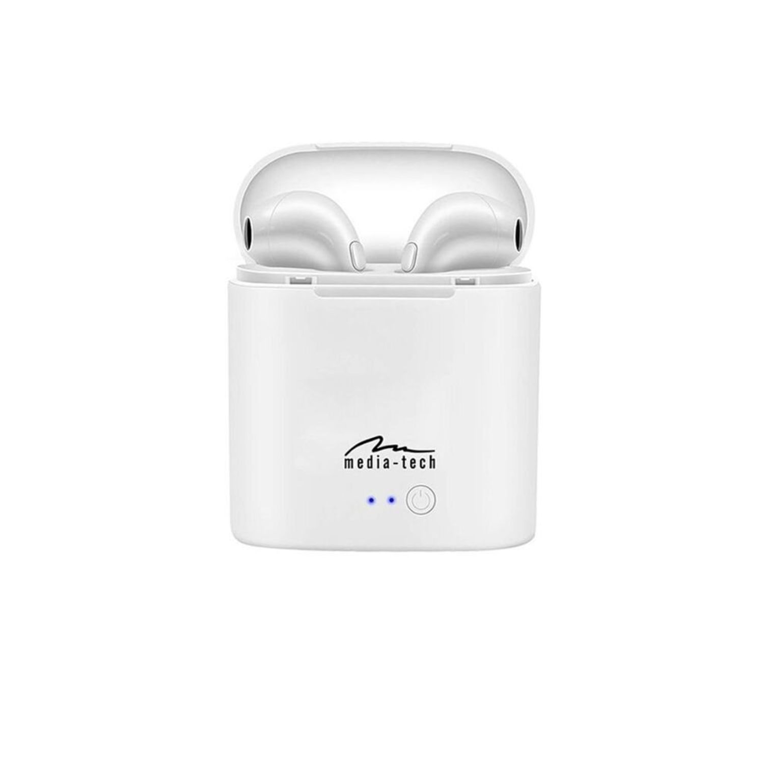 Casti Bluetooth Media Tech R-Phones TWS, Bluetooth, USB-C, autonomie 90 min, Alb fotografia produsului View 2 L