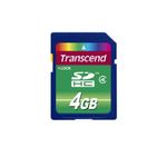 Card de memorie Transcend TS4GSDHC4, SDHC, 4 GB, Clasa 4, Albastru fotografia produsului