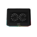 Cooler laptop Deepcool N80, 17.3 inch, iluminare RGB, 2x USB 3.0, Negru fotografia produsului