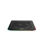 Cooler laptop Deepcool N80, 17.3 inch, iluminare RGB, 2x USB 3.0, Negru fotografia produsului View 3 S
