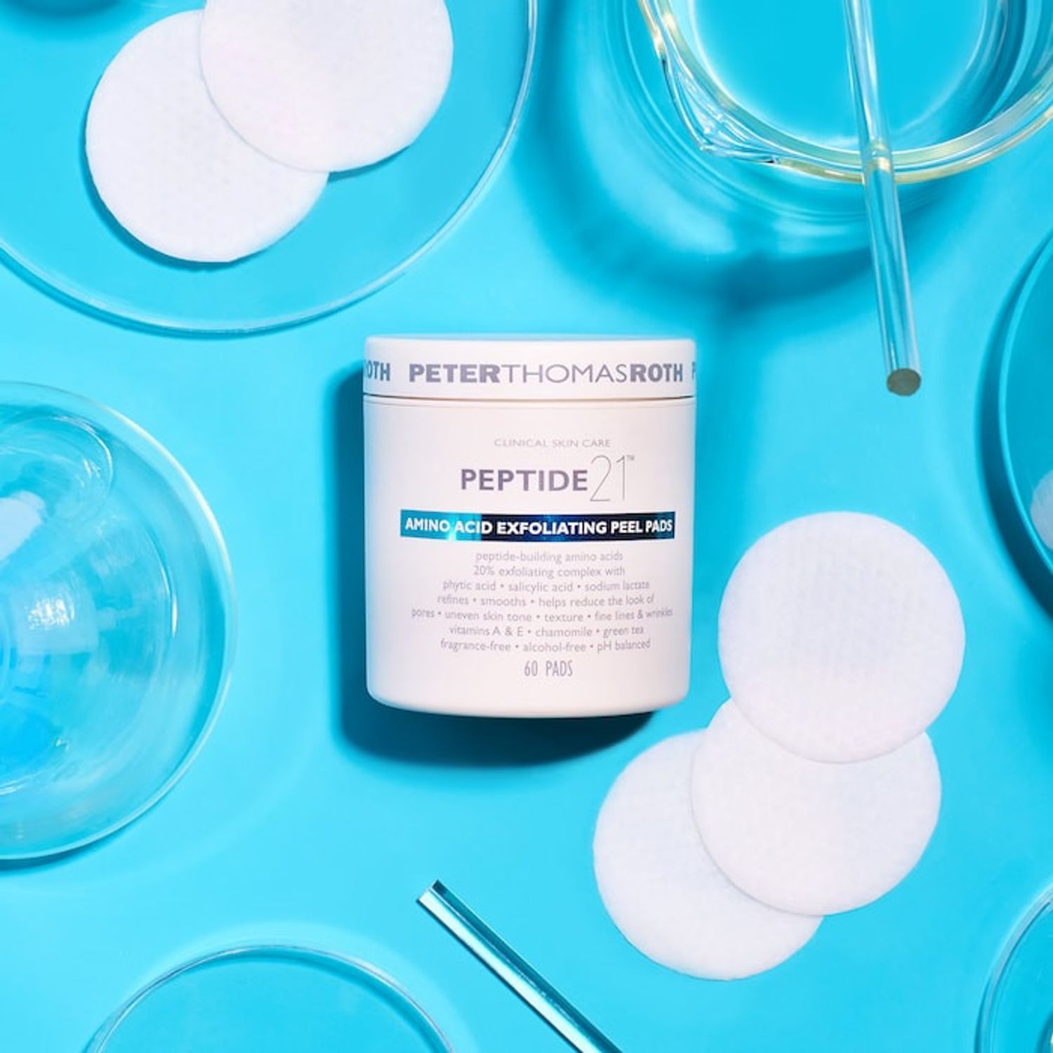 Dischete de fata exfoliante Peter Thomas Roth Peptide 21 Amino Acid Exfoliating Peel Pads 60 buc fotografia produsului View 3 L