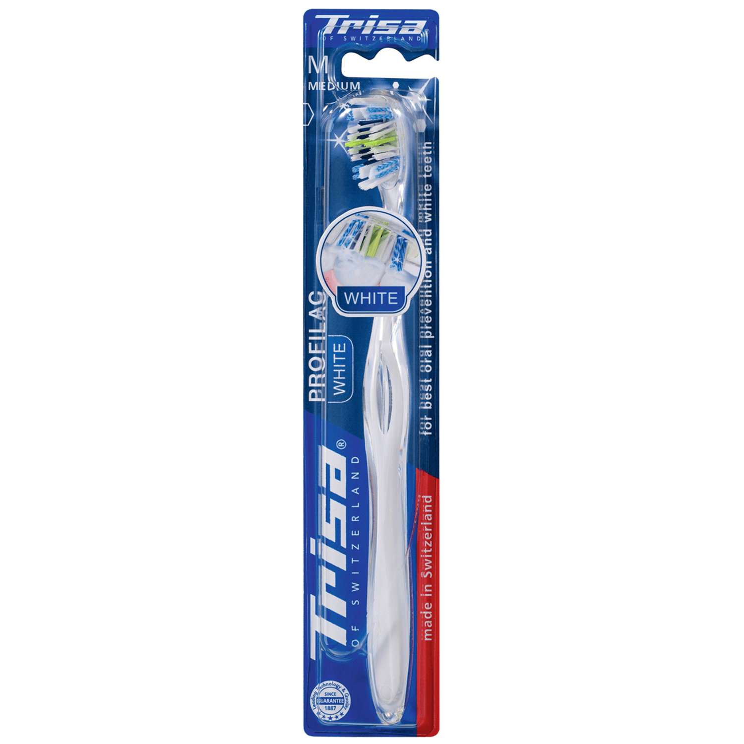 Periuta de dinti Profilac White Medium Trisa fotografia produsului View 2 L