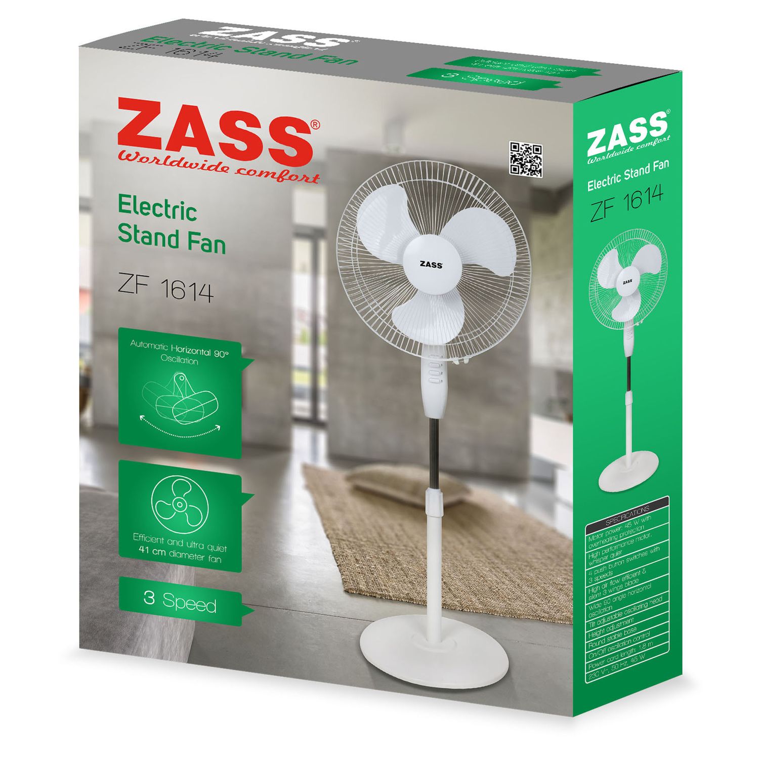 Ventilator cu picior Zass ZF 1614 fotografia produsului View 5 L