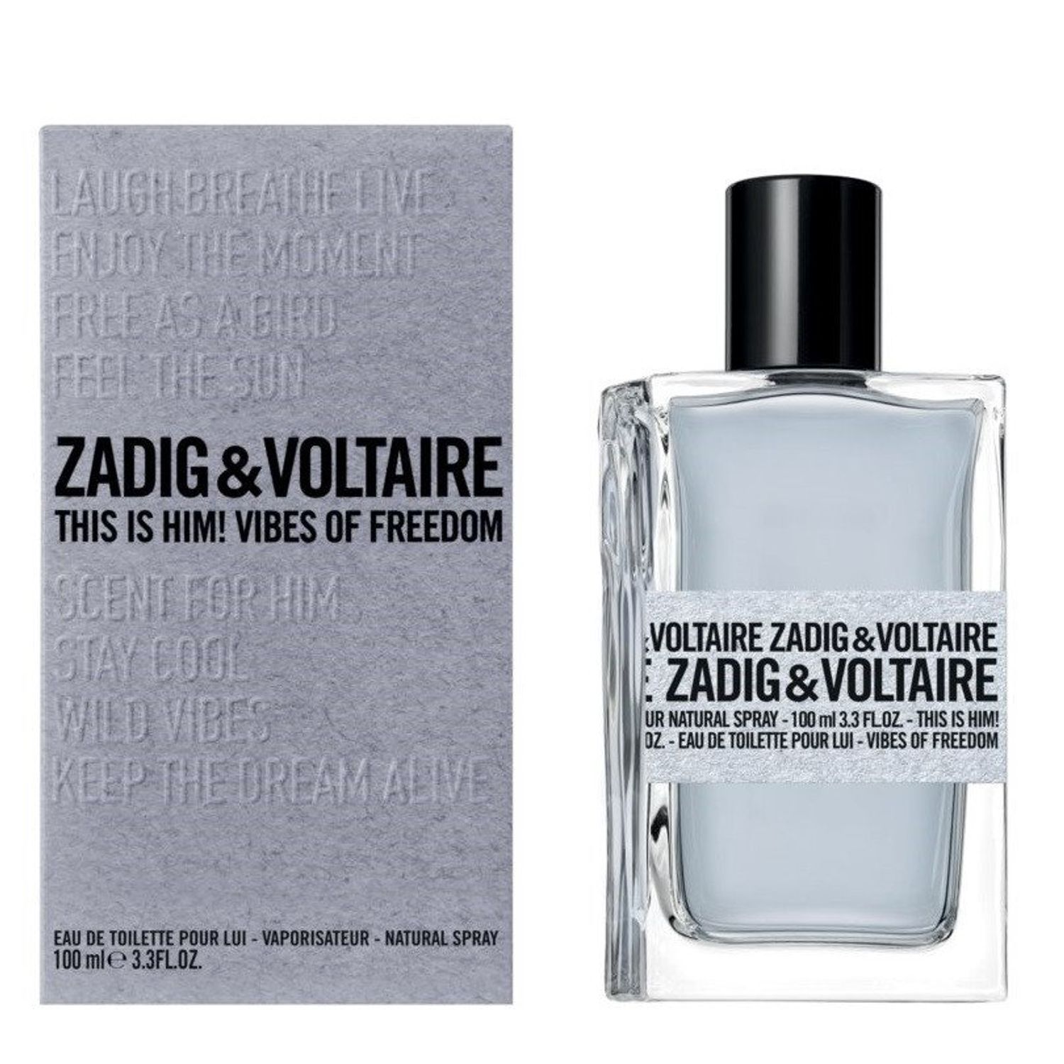 Zadig & Voltaire This is Him! Vibes of Freedom, Apa de Toaleta, Barbati, 100 ml fotografia produsului View 3 L