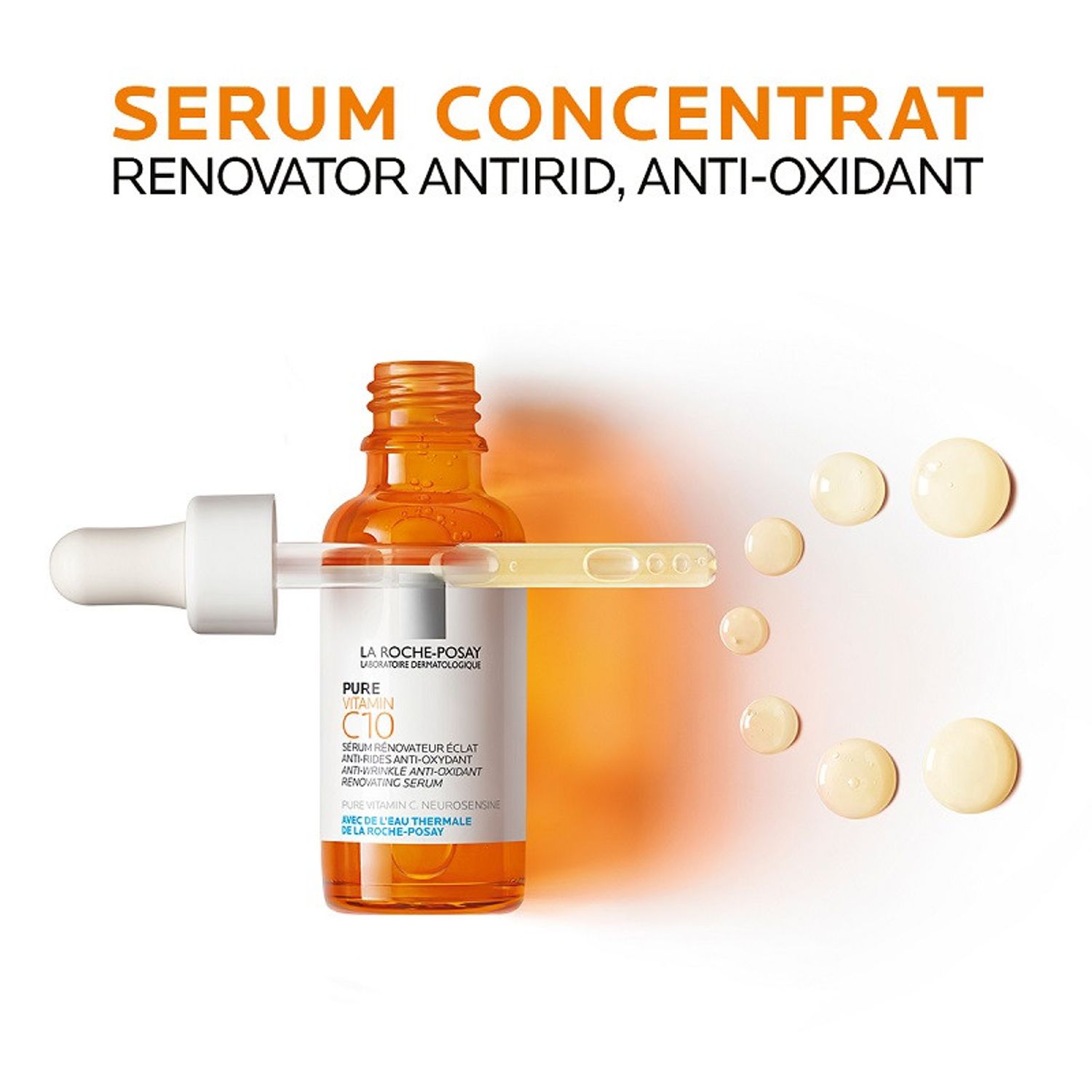 Serum antioxidant cu Vitamina C10 Pura La Roche-Posay, 30 ml fotografia produsului View 3 L