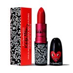 Ruj de buze MAC Viva Glam X Keith Haring Long Lasting Lipstick, Red Haring, 3 Gr fotografia produsului