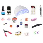 Kit unghii false cu gel , tipsuri, lampa UV, accesorii - START fotografia produsului