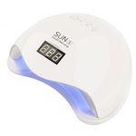 Lampa UV LED Sun5 48w, double light, senzor, display, timer, Alb perlat fotografia produsului