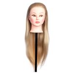 Cap practica 4A, 80 cm, blond, par sintetic, suport inclus fotografia produsului