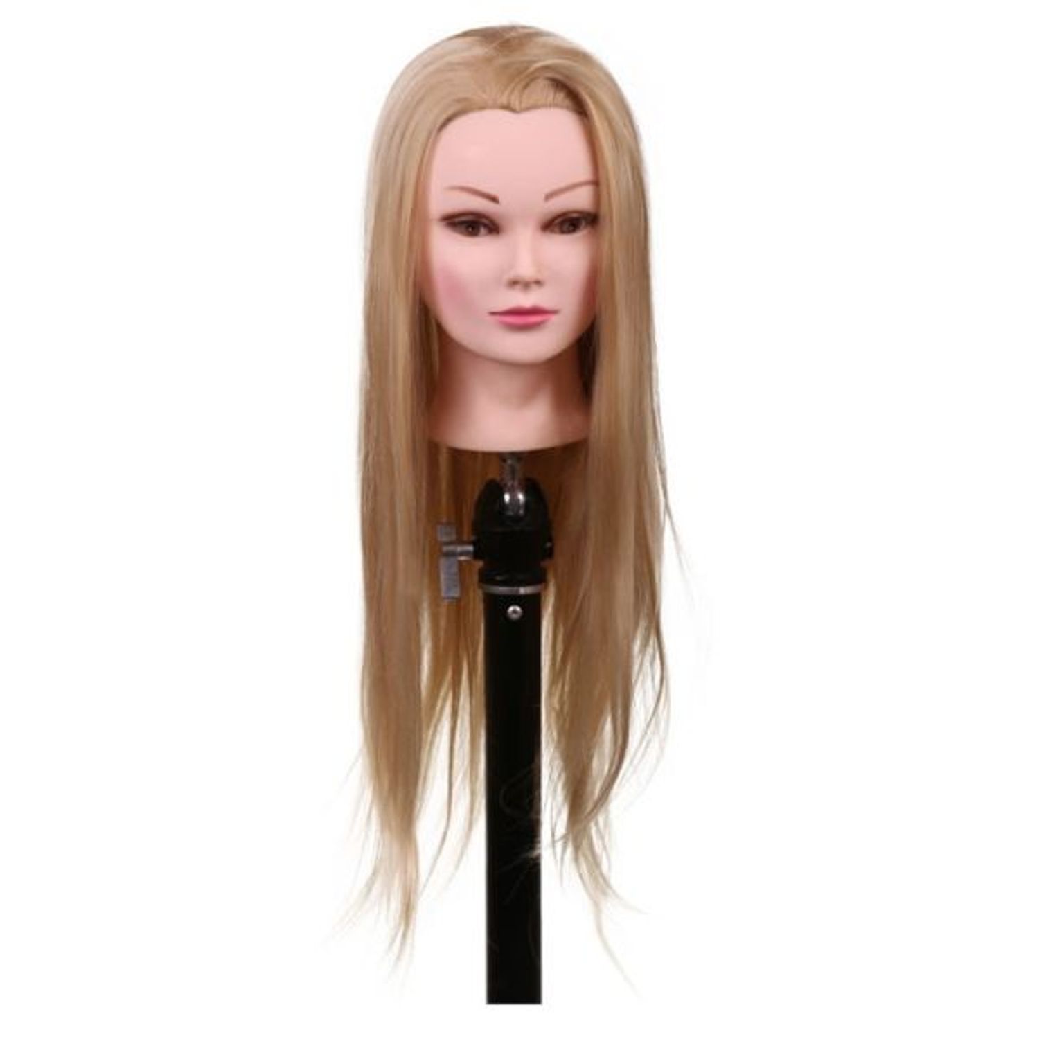 Cap practica 5A, 60 cm, blond, par sintetic, suport inclus fotografia produsului